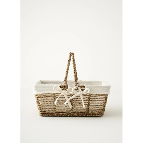 Bella Maison Arden Bezli Sepet Naturel (31x22x13 Cm) Naturel