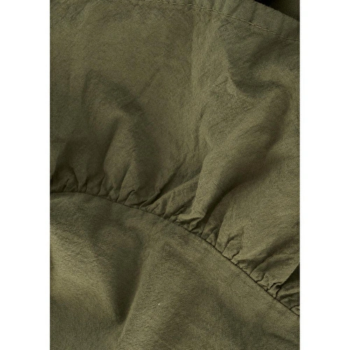 Bella Maison %100 Pamuk Elegance Kenarı Fıfırlı Masa Örtüsü Haki (150x250 Cm) Haki