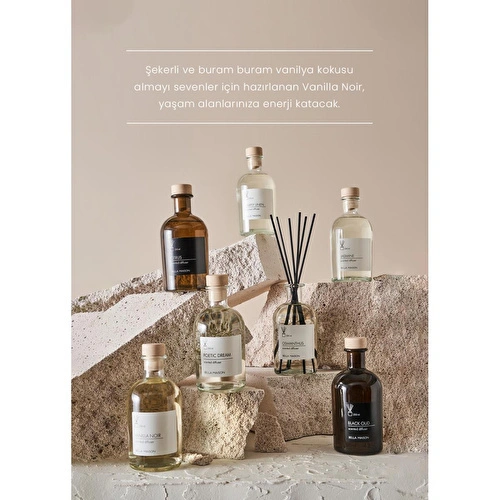 Bella Maison Vanilla Noir Çubuklu Oda Kokusu Beyaz (250 Ml) Beyaz
