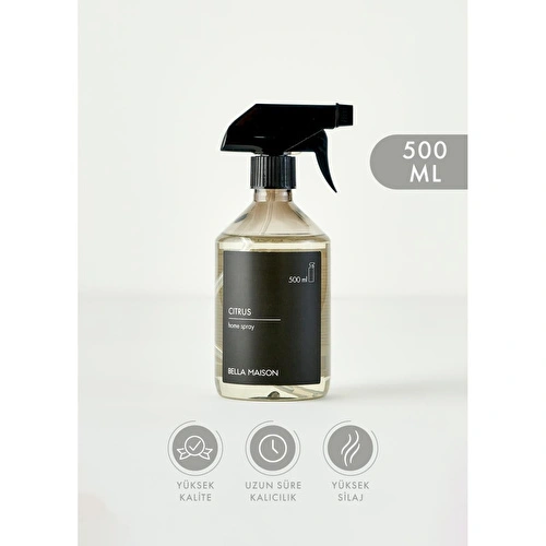 Bella Maison Citrus Oda Spreyi Siyah (500 Ml) Siyah