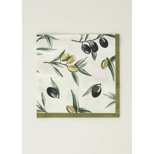 Bella Maison Olive 40'lı Kağıt Peçete (33x33 Cm)