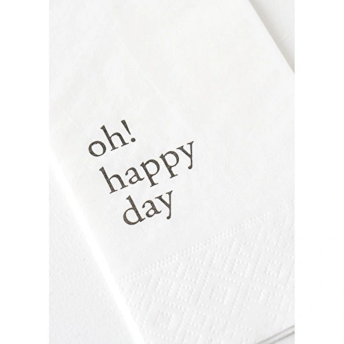 Bella Maison Oh Happy Day 100'lü Kağıt Peçete Beyaz (33x33 Cm)
