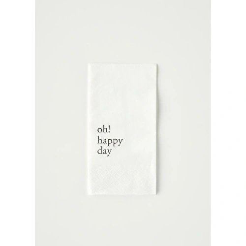 Bella Maison Oh Happy Day 100'lü Kağıt Peçete Beyaz (33x33 Cm)
