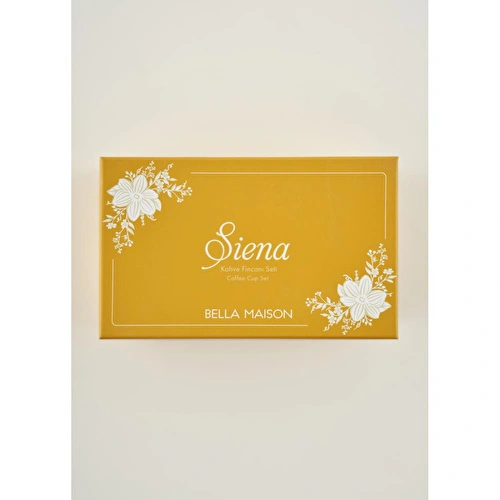 Bella Maison Siena New Bone 2'li Kahve Fincanı Seti Hardal (90 Cc) Hardal