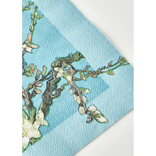 Bella Maison Van Gogh Almond Blossom 40'lı Kağıt Peçete Turkuaz (33x33 Cm)