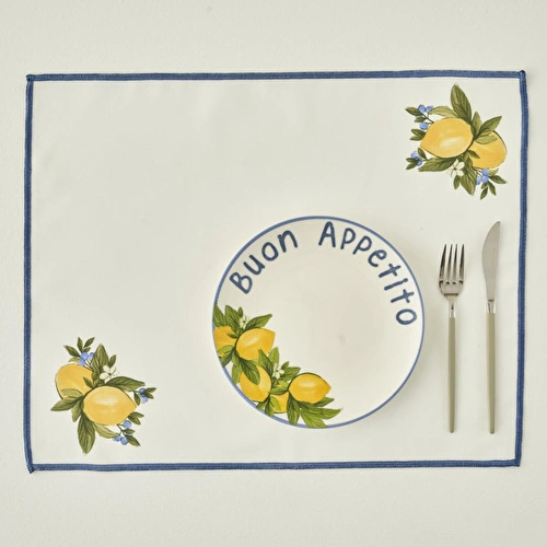 Bella Maison Lemoncello Pamuklu Amerikan Servis Sarı (35x45 Cm) Sarı