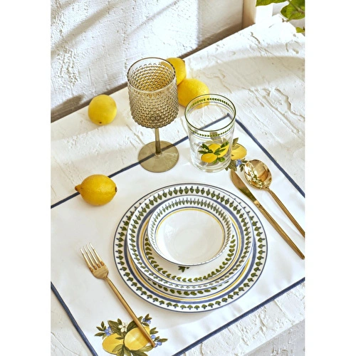 Bella Maison Lemoncello Pamuklu Amerikan Servis Sarı (35x45 Cm) Sarı