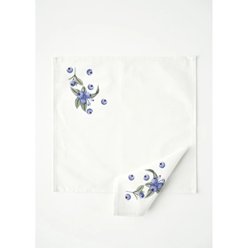 Bella Maison %100 Pamuk Blueberry Peçete (40x40 Cm) Çok Renkli