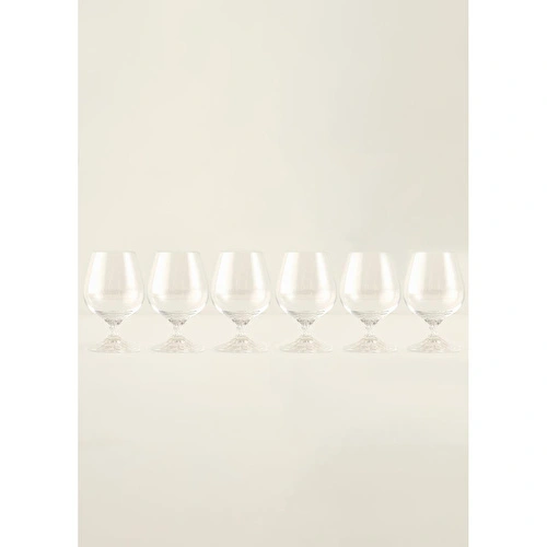 Bella Maison Shape Kristal 6'lı Kahve Yanı Su Bardağı Naturel (180 Cc)