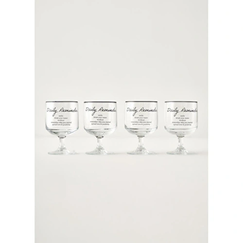 Bella Maison Daily Reminder 4'lü Cup Set (300 Cc)