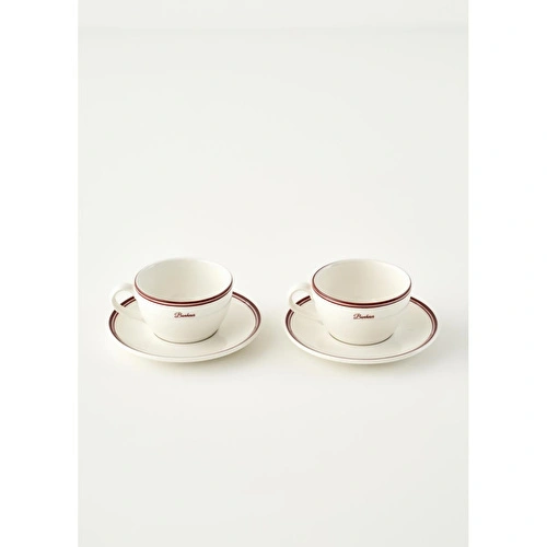 Bella Maison Bonheur 2'li Porselen Çay Fincanı Bordo (270 Cc) Bordo