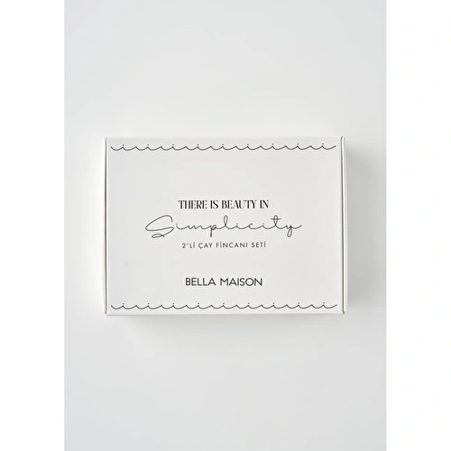 Bella Maison Simplicity 2'li Porselen Çay Fincanı Seti Siyah (270 Cc) Siyah