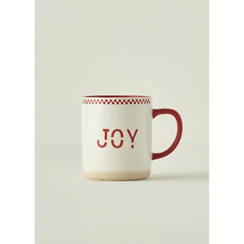 Bella Maison Joy Yılbaşı Stoneware Kupa Kırmızı (470 Cc) Kırmızı