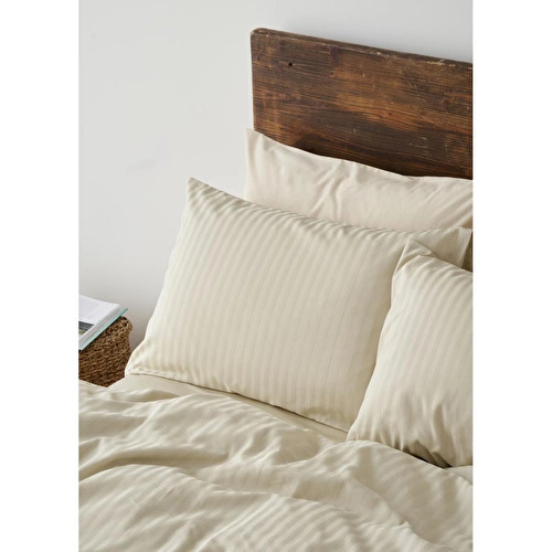 Bella Maison Premium Tencel King Size Saten Nevresim Seti Bej (240x220 Cm) Yeşil