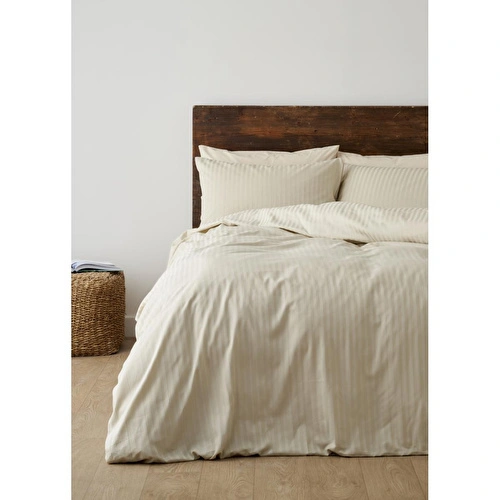 Bella Maison Premium Tencel King Size Saten Nevresim Seti Bej (240x220 Cm) Yeşil