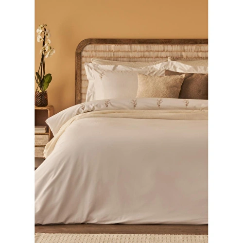 Bella Maison %100 Pamuk Saten Exclusive King Size Nevresim Takımı Beyaz (240x220 Cm) Beyaz