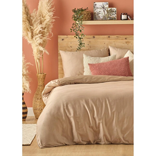Bella Maison %100 Pamuk Saten Supreme Basic Tek Kişilik Nevresim Seti Vizon (160x220 Cm) Vizon