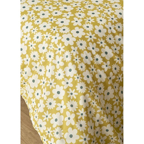 Bella Maison Naomi Pamuklu Tek Kişilik Nevresim Takımı Sarı (160x220 Cm) Sarı
