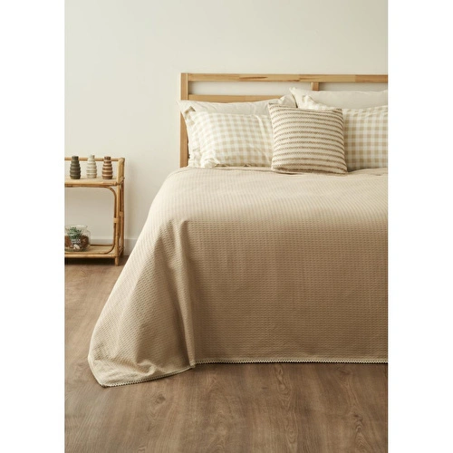 Bella Maison Stormi Pamuklu Çift Kişilik Waffle Pike Bej (200x220 Cm) Bej