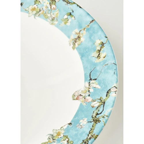 Bella Maison Van Gogh Almond Blossom Porselen Salata Kasesi Turkuaz (29 Cm) Mavi