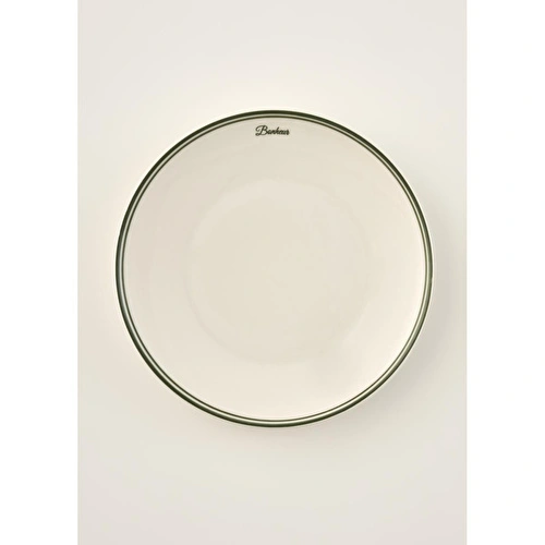 Bella Maison Bonheur Porselen Servis Tabağı Yeşil (28 Cm) Yeşil