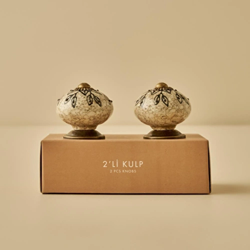 Bella Maison Gia Kulp 4'lü Krem (6,5x4x4 Cm)