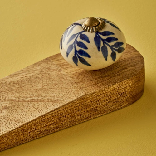 Bella Maison Maia Mango Ağacı Kapı Stoperi 2'li Naturel (16x4,5x5 Cm)
