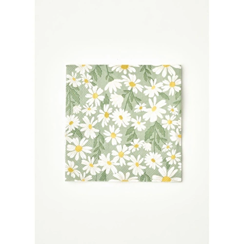 Bella Maison Daisy 40'lı Kağıt Peçete Yeşil (33x33 Cm)