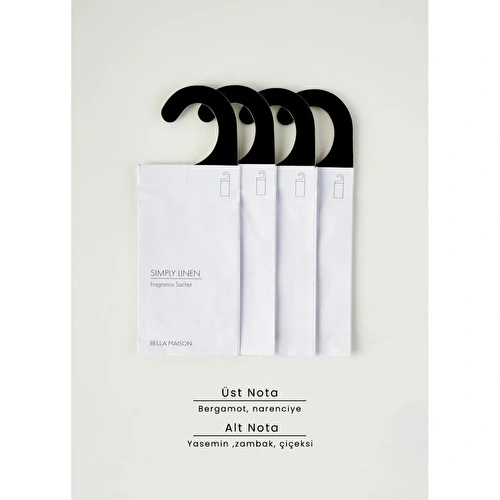 Bella Maison Simply Linen 4'lü Koku Kesesi Beyaz (25 Gr)