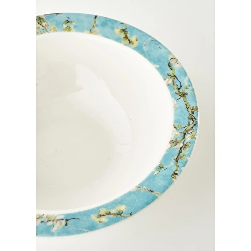 Bella Maison Van Gogh Almond Blossom Porselen Çorba Kasesi Turkuaz (16 Cm) Mavi