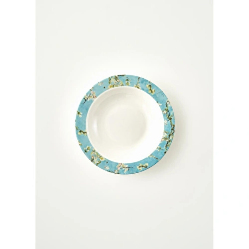 Bella Maison Van Gogh Almond Blossom Porselen Çorba Kasesi Turkuaz (16 Cm) Mavi