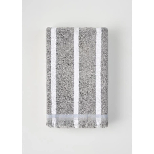 Bella Maison %100 Pamuk Ella Banyo Havlusu Gri (90x150 Cm) Gri