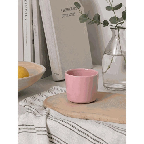 Beige & Stone Pembe Seramik Kupa 175 Ml Minimal Kahve Kupası Çay Fincanı Espresso Ve Türk Kahvesi Bardağı