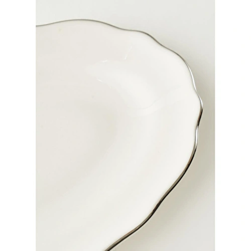 Bella Maison Victoria Porselen Sunum Tabağı Silver (20 Cm) Silver