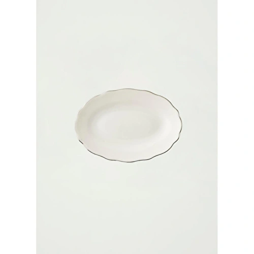 Bella Maison Victoria Porselen Sunum Tabağı Silver (20 Cm) Silver