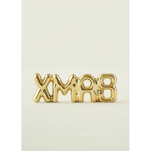 Bella Maison Xmas Dekoratif Obje Gold (18x2x6 Cm) Gold