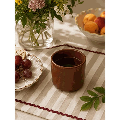 Beige & Stone Kahverengi Seramik Kupa 175 Ml Minimal Kahve Kupası Çay Fincanı Espresso Ve Türk Kahvesi Bardağı