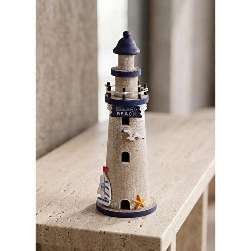The Mia Retro Marin Deniz Feneri Obje 30 Cm