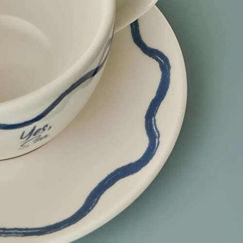 Bella Maison Marine Porselen 2'li Çay Fincanı Seti Mavi (270 Cc) Mavi