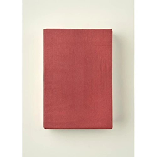 Bella Maison %100 Pamuk Saten Supreme Basic Çift Kişilik Lastikli Çarşaf Bordo (160x200x35 Cm) Bordo