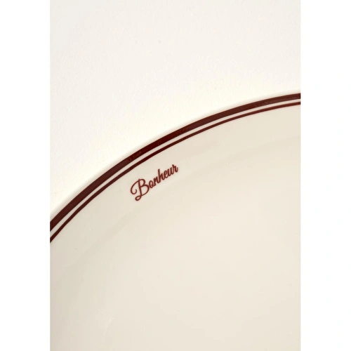 Bella Maison Bonheur Porselen Sunum Tabağı Bordo (31 Cm) Bordo