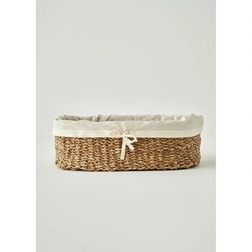 Bella Maison Diana Bezli Hasır Sepet Naturel (42x25 Cm) Naturel