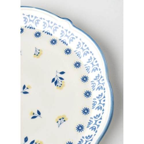 Bella Maison Mabel Stoneware Sunum Tabağı Mavi (32 Cm) Mavi
