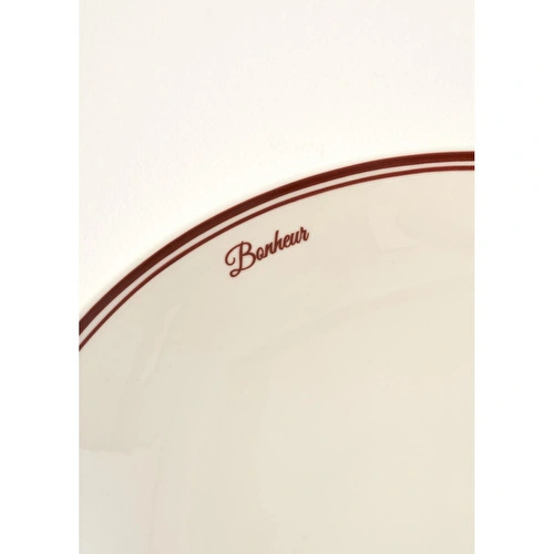 Bella Maison Bonheur Porselen Çukur Tabak Bordo (20 Cm) Bordo