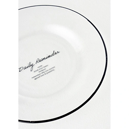 Bella Maison Daily Reminder Servis Tabağı Siyah (26 Cm) Siyah