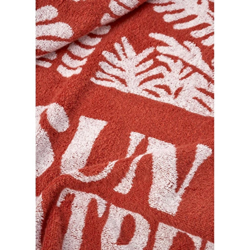 Bella Maison %100 Pamuk The Sun The Palm Plaj Havlusu Kiremit (90x150 Cm) Kiremit