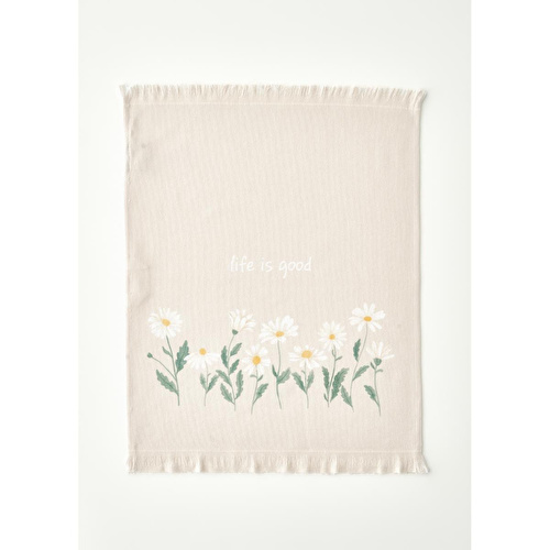 Bella Maison Daisy 2'li Kurulama Bezi Bej-yeşil (40x50 Cm) Bej-yeşil