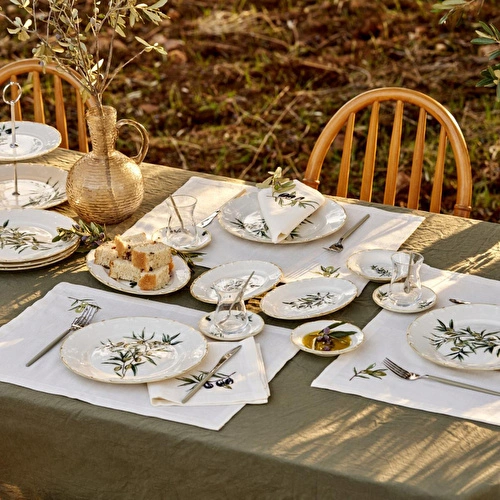 Bella Maison Olive Amerikan Servis Krem (35x45 Cm) Krem