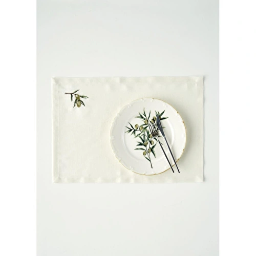 Bella Maison Olive Amerikan Servis Krem (35x45 Cm) Krem