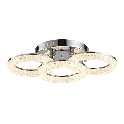 Apliqa Gomez 3'lü Krom 96 Watt Plafonyer 3 Renkli Led Avize